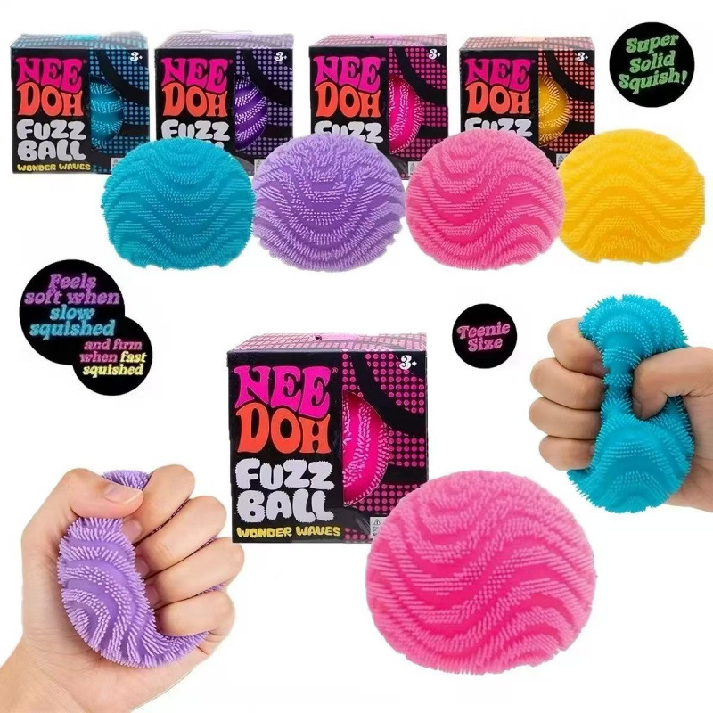 Spike Ball Game - Needoh Squishy Dalga Topu Gülen Yüz