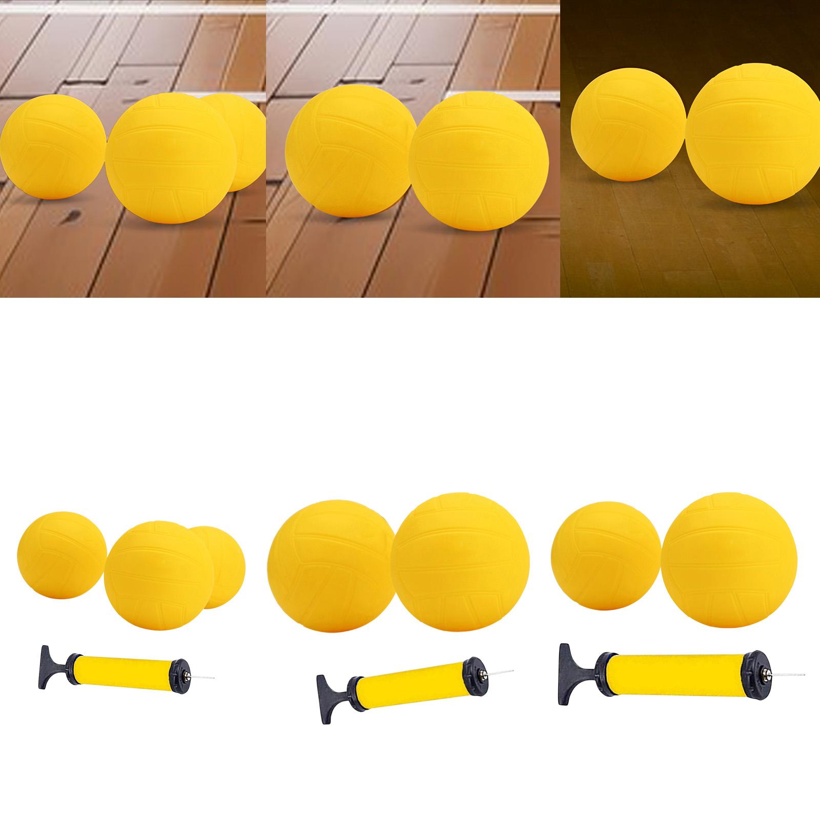 Spike Ball Game - Şişirilebilir Mini Voleybol Sarı PVC Yumuşak